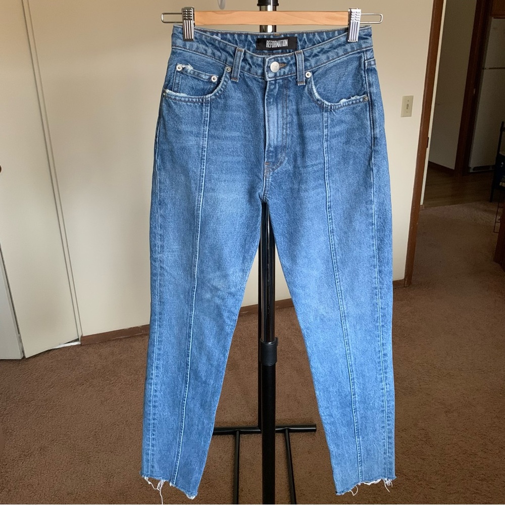 Reformation Seamed Tapered Straight Jean 23